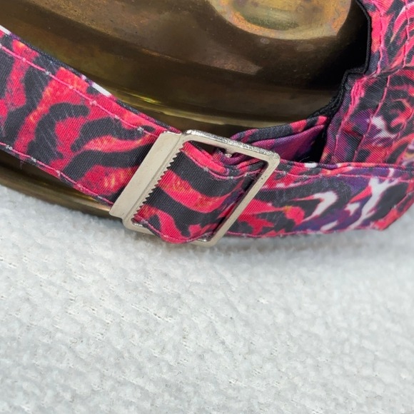 Kenzo Tiger Cap Men's One Size Red Purple Logo Made in Italy Adjustable Camo Hat - Picture 11 of 15